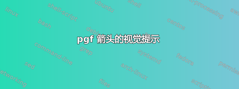 pgf 箭头的视觉提示