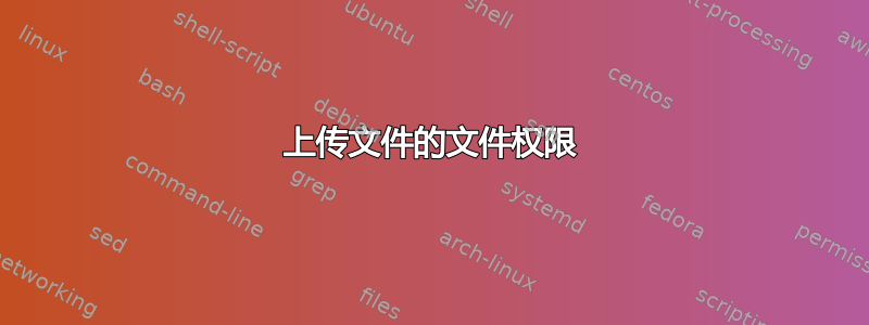 上传文件的文件权限