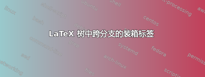 LaTeX 树中跨分支的装箱标签