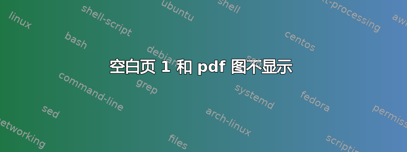 空白页 1 和 pdf 图不显示