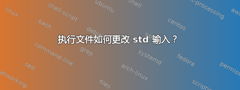 执行文件如何更改 std 输入？