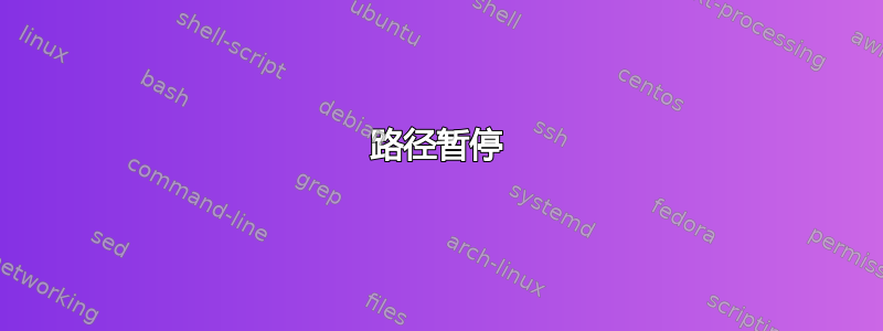 路径暂停