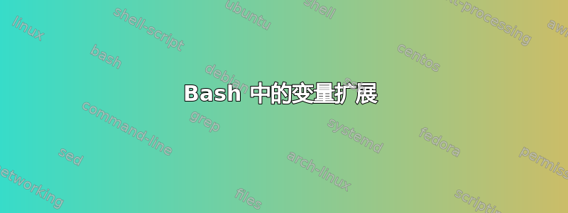 Bash 中的变量扩展