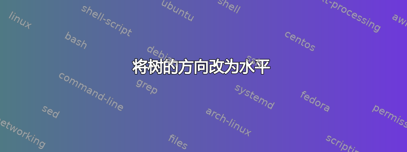 将树的方向改为水平