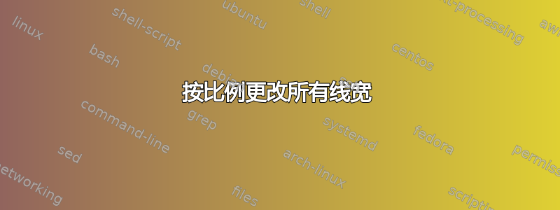 按比例更改所有线宽