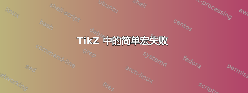 TikZ 中的简单宏失败