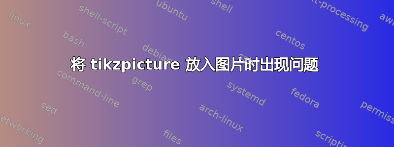 将 tikzpicture 放入图片时出现问题