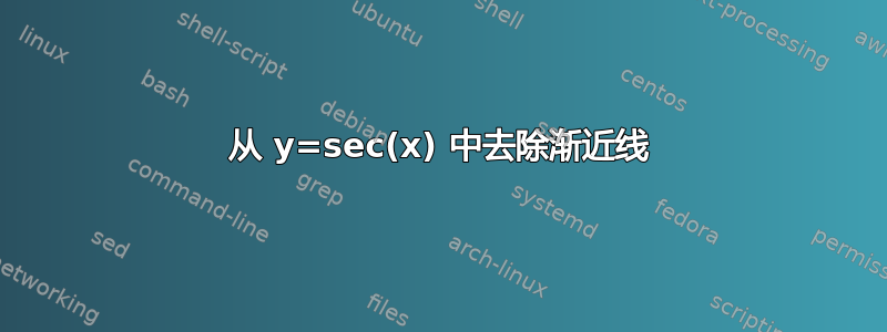 从 y=sec(x) 中去除渐近线