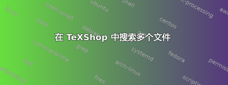 在 TeXShop 中搜索多个文件