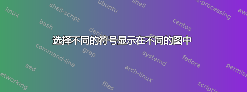 选择不同的符号显示在不同的图中