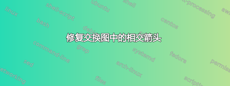 修复交换图中的相交箭头