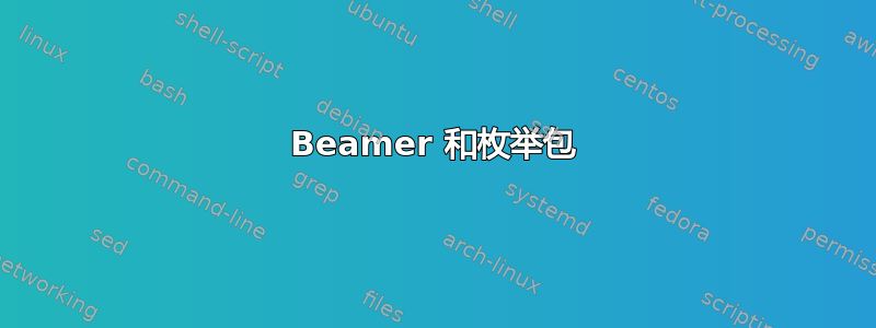 Beamer 和枚举包