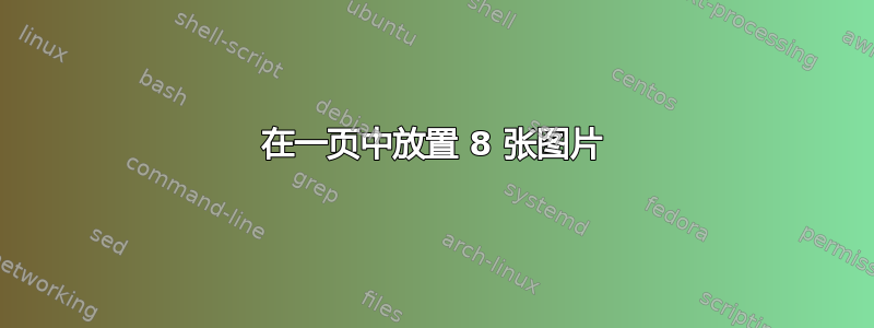 在一页中放置 8 张图片