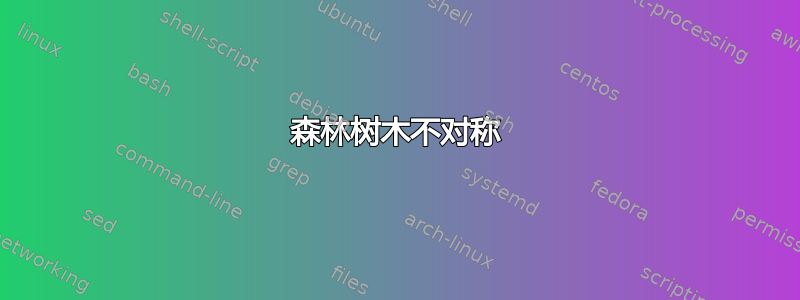 森林树木不对称