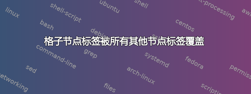 格子节点标签被所有其他节点标签覆盖