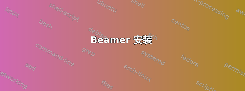 Beamer 安装