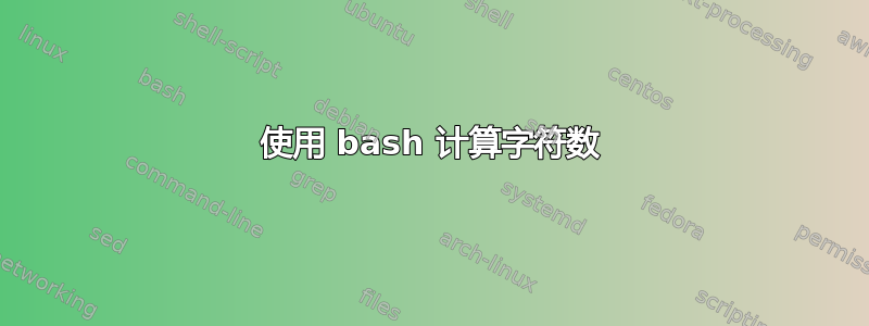 使用 bash 计算字符数