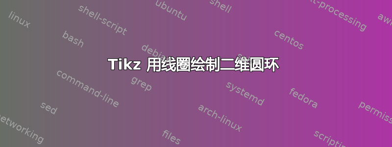 Tikz 用线圈绘制二维圆环