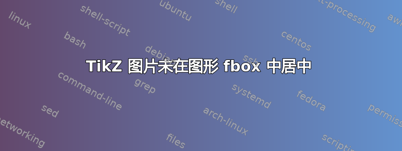 TikZ 图片未在图形 fbox 中居中