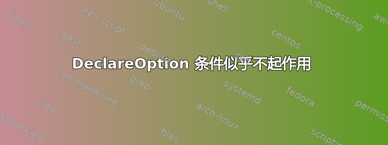 DeclareOption 条件似乎不起作用