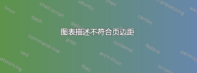 图表描述不符合页边距