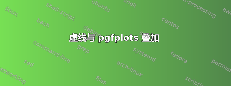 虚线与 pgfplots 叠加