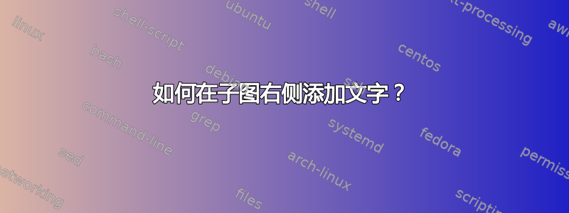 如何在子图右侧添加文字？