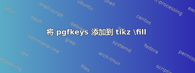 将 pgfkeys 添加到 tikz \fill