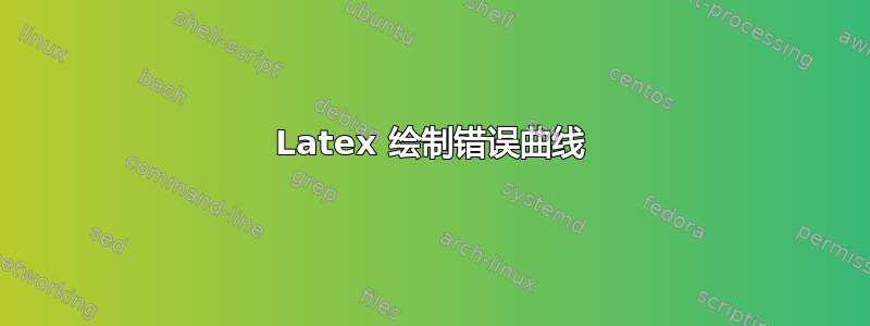 Latex 绘制错误曲线