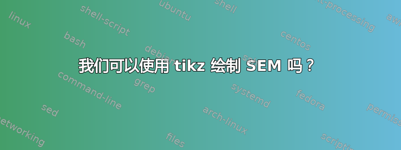 我们可以使用 tikz 绘制 SEM 吗？