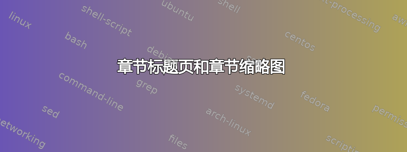 章节标题页和章节缩略图