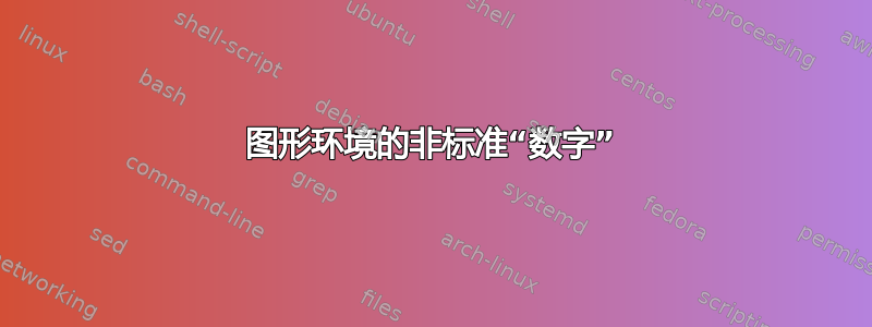 图形环境的非标准“数字”