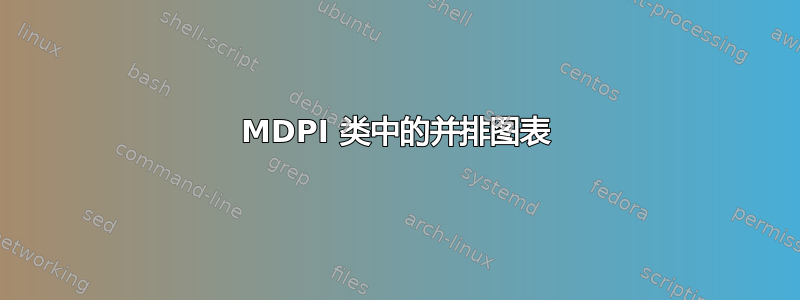 MDPI 类中的并排图表