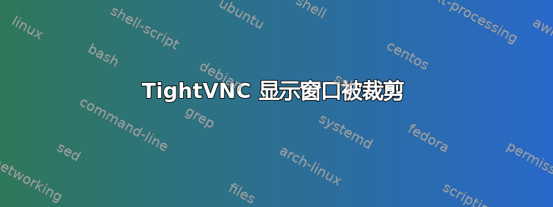 TightVNC 显示窗口被裁剪