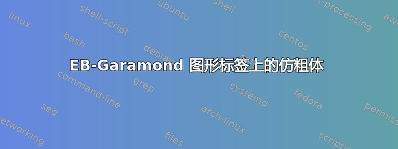 EB-Garamond 图形标签上的仿粗体