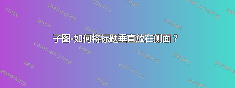 子图-如何将标题垂直放在侧面？