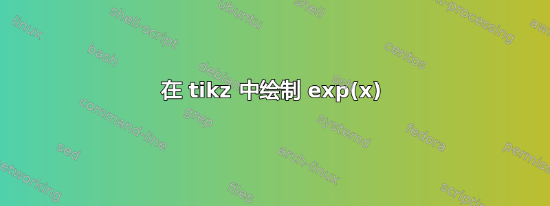 在 tikz 中绘制 exp(x)