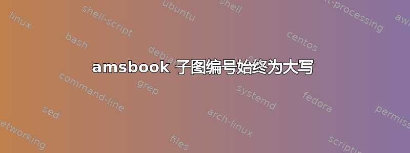 amsbook 子图编号始终为大写