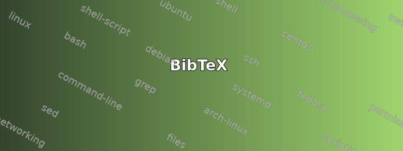 BibTeX