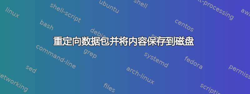 重定向数据包并将内容保存到磁盘