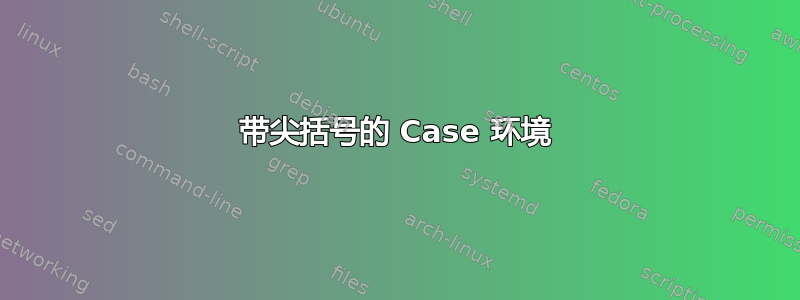 带尖括号的 Case 环境