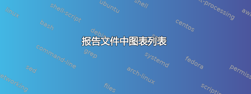 报告文件中图表列表