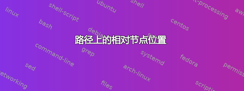 路径上的相对节点位置