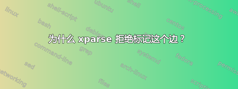 为什么 xparse 拒绝标记这个边？