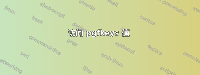 访问 pgfkeys 值