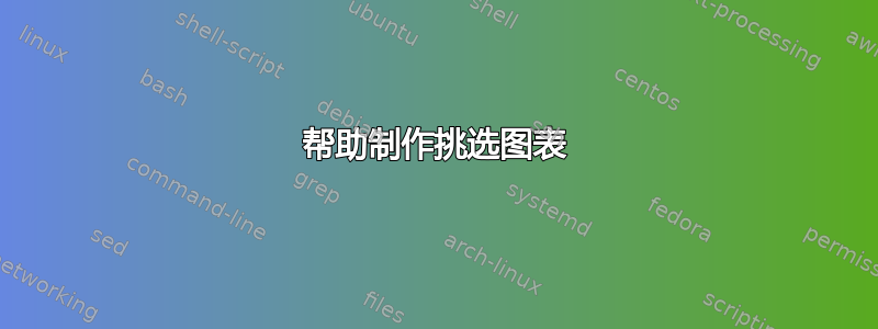 帮助制作挑选图表