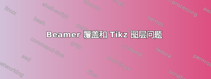 Beamer 覆盖和 Tikz 图层问题