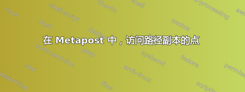 在 Metapost 中，访问路径副本的点