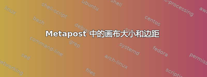 Metapost 中的画布大小和边距