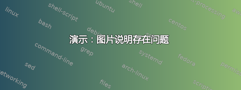 演示：图片说明存在问题